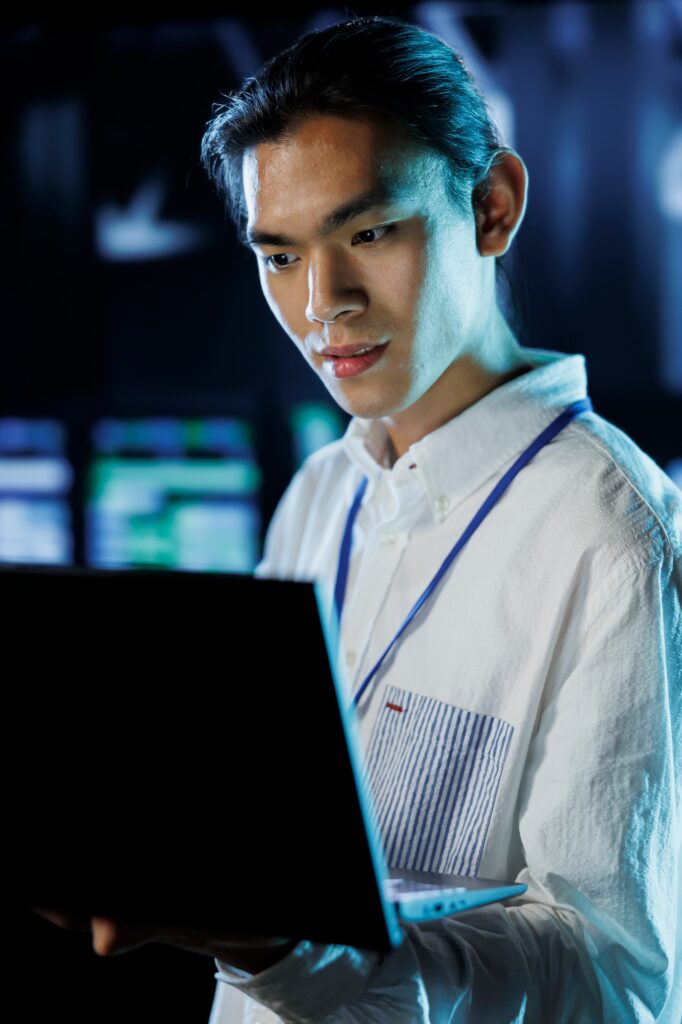 Data center professional runs code